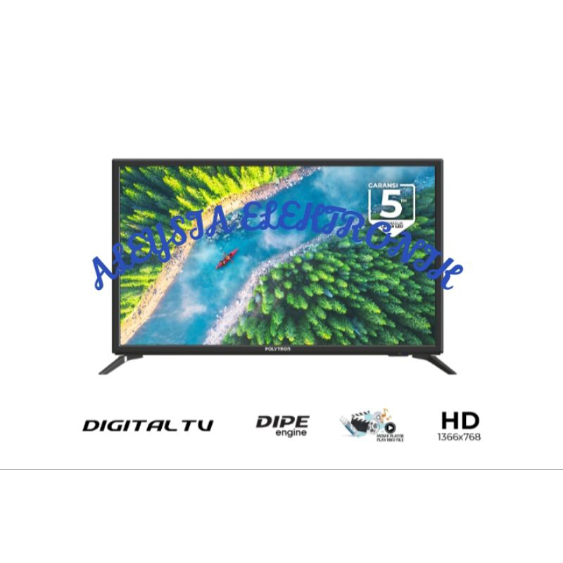 Tv digital Polytron 32inchi bergaransi 5thn PLD-32V1753/32V1853