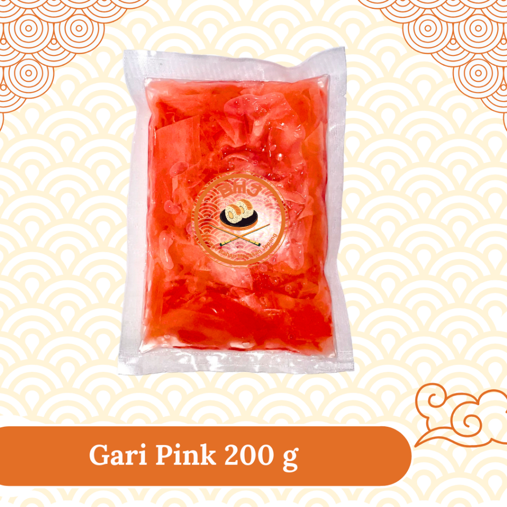 

GARI PINK Acar Jahe Pink Manis 200 g Halal │ Gary Pink Import Ginger Pickled for Sushi │ Acar Jahe