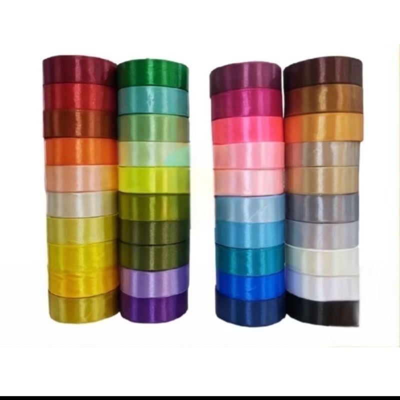 

1rol Pita Satin 25yard lebar 2.5cm / 2cm