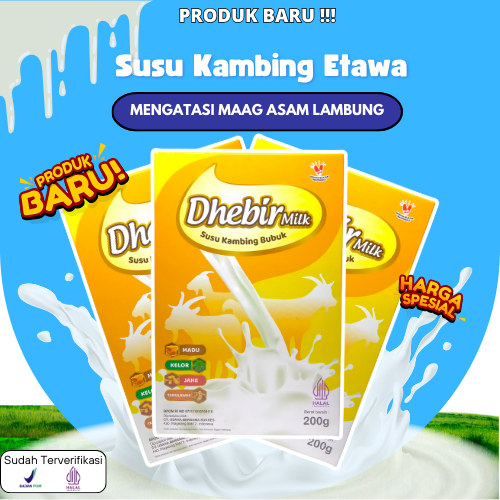 

SUSU KAMBING ETAWA ASLI DHEBIR MILK AMPUH MENGATASI MAAG LAMBUNG, GERD, ASAM URAT, PEGAL LINU