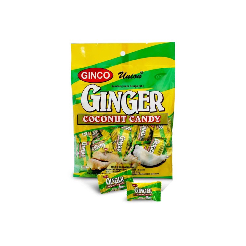 

Permen Jahe Kelapa Ginger Coconut Candy Ginco Kembang Gula permen rasa jahe