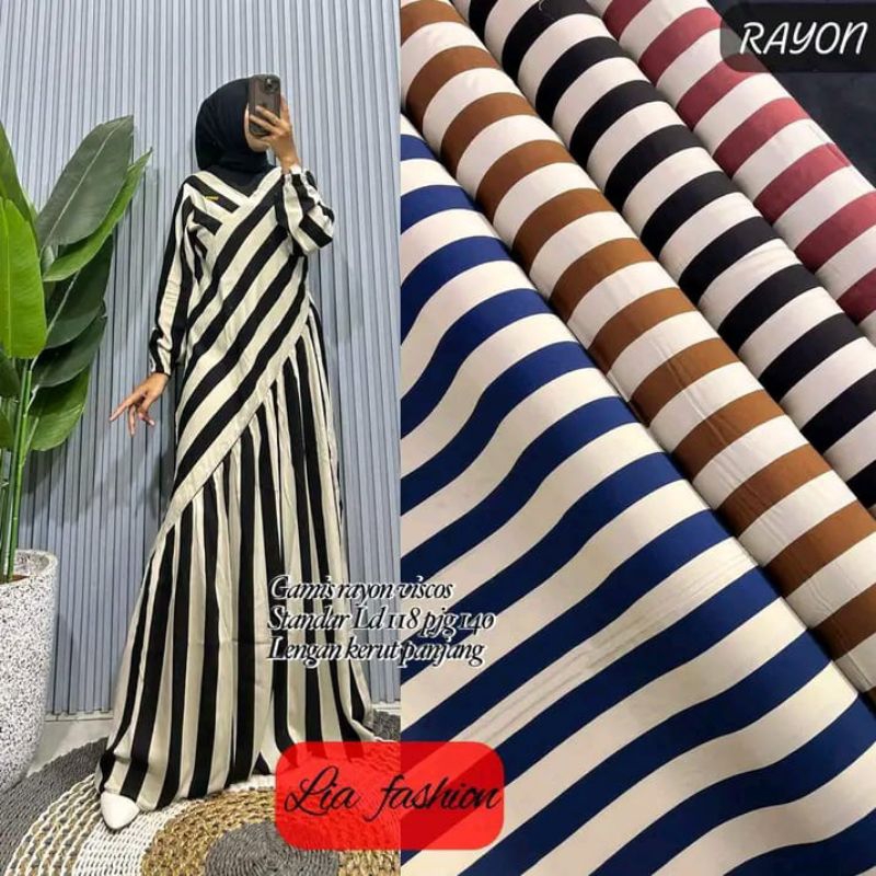 baju gamis wanita rayon viscos