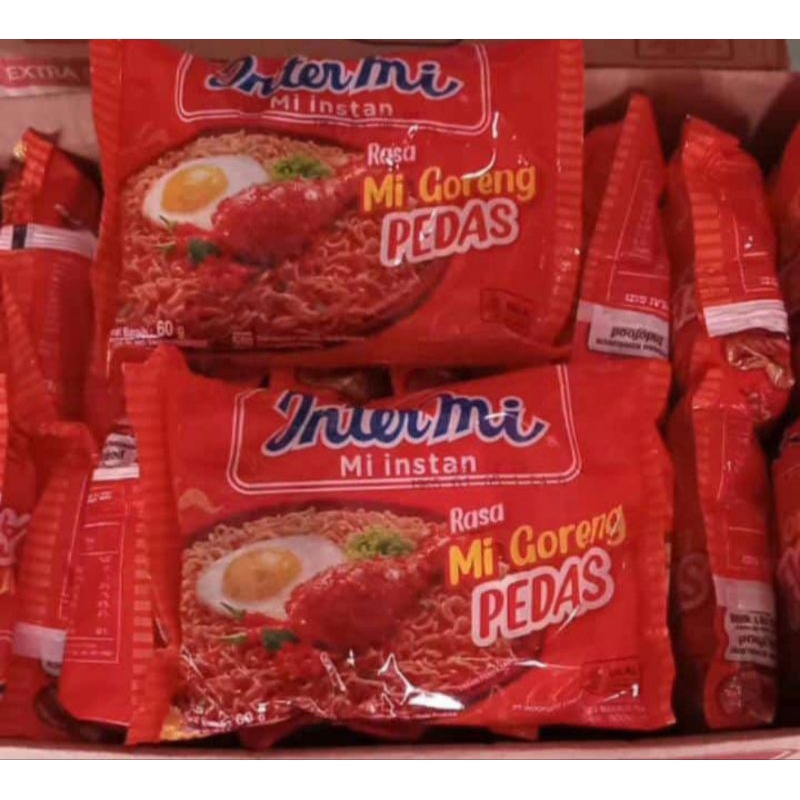 

Mie instan intermie/mie goreng pedas
