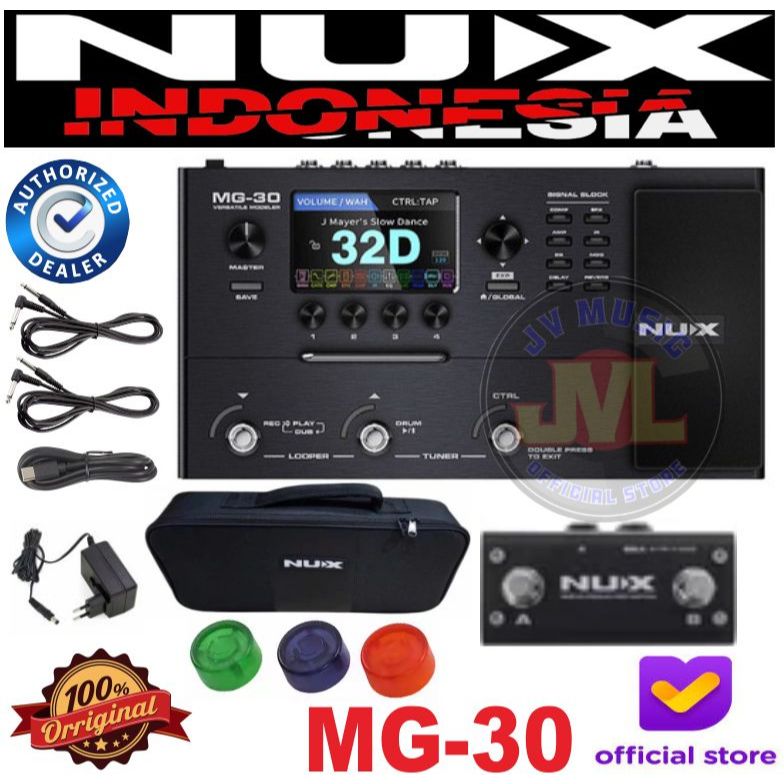 Nux MG-30 Versatile Modeler Multi Efek Gitar & Bass Nux MG30