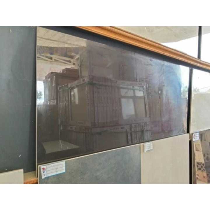 GRANIT HITAM POLOS UKURAN 60X120 | PORCELAIN ST031 PURE BLACK 60X120