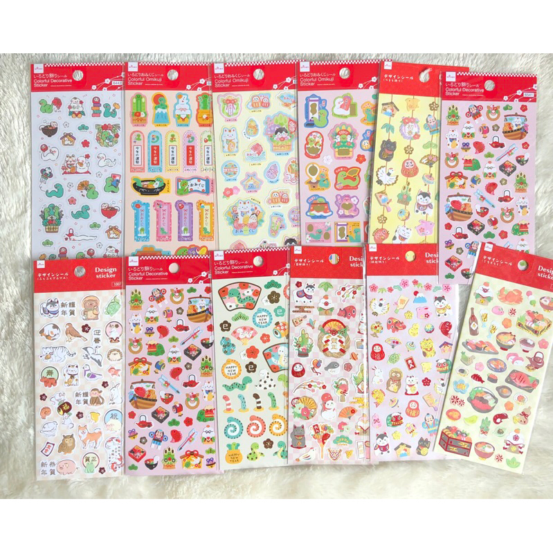 

sticker stiker motif jepang japanese pattern original daiso japan