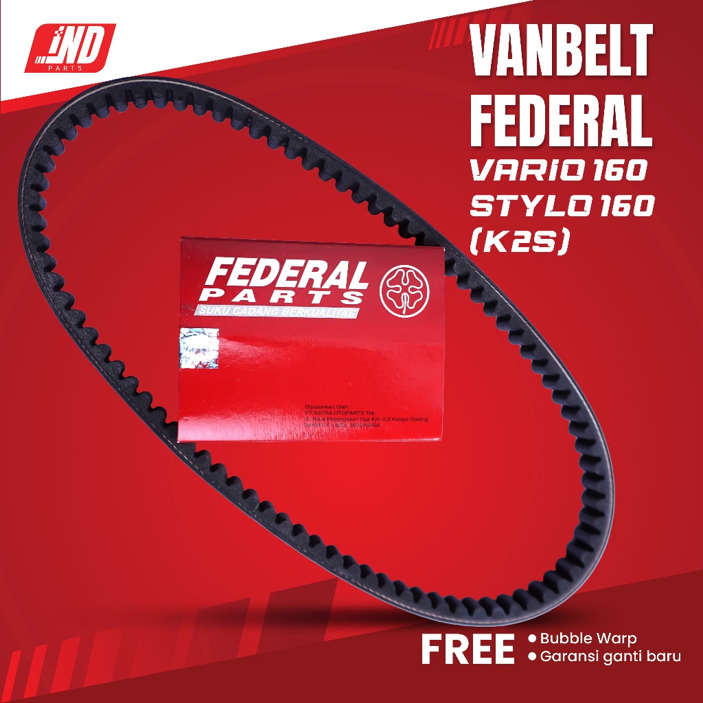 VANBELT V BELT VARIO 160 STYLO 160 FEDERAL