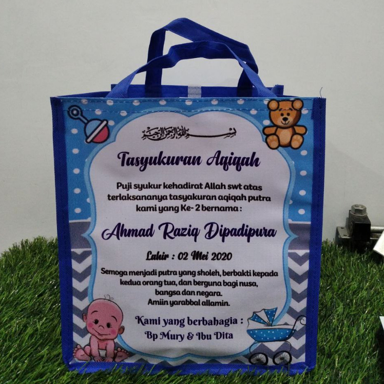 

Tas tasyakuran aqiqah / Tas Berkat / Tas tedak siten 40 x 13 x 30 ( doubel jahitan + kuat )