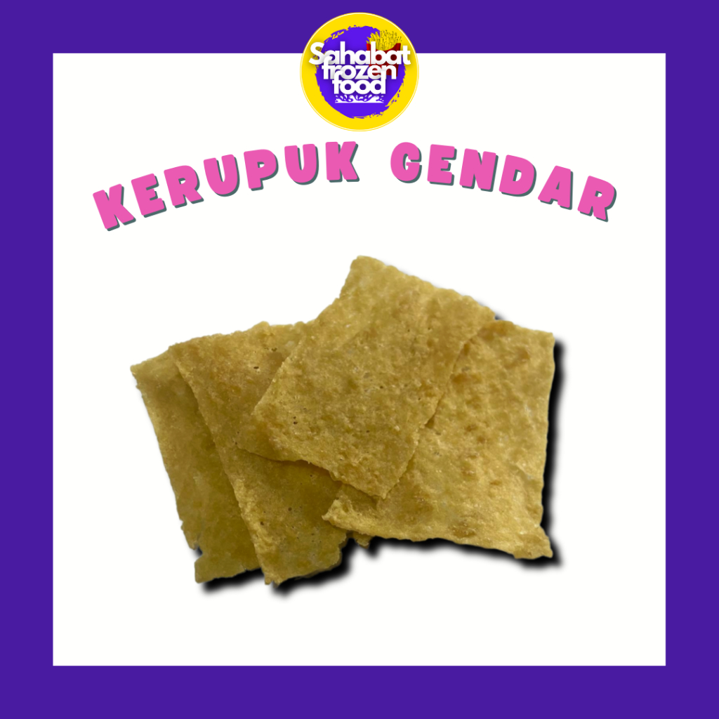 

Kerupuk Gendar 100gr/ Gendar Mentah /Krupuk Mentah