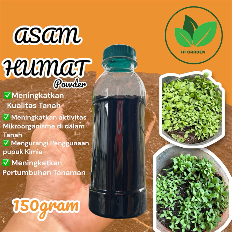 Asam Humat Powder Pembenah Tanah 150gram