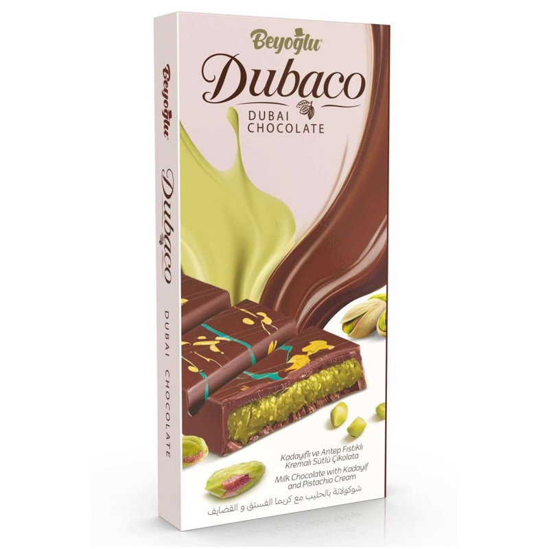 

Cokelat Dubai Dubaco Pistachio | Dubai Chocolate Pistachio | Cokelat Dubai Beyoglu