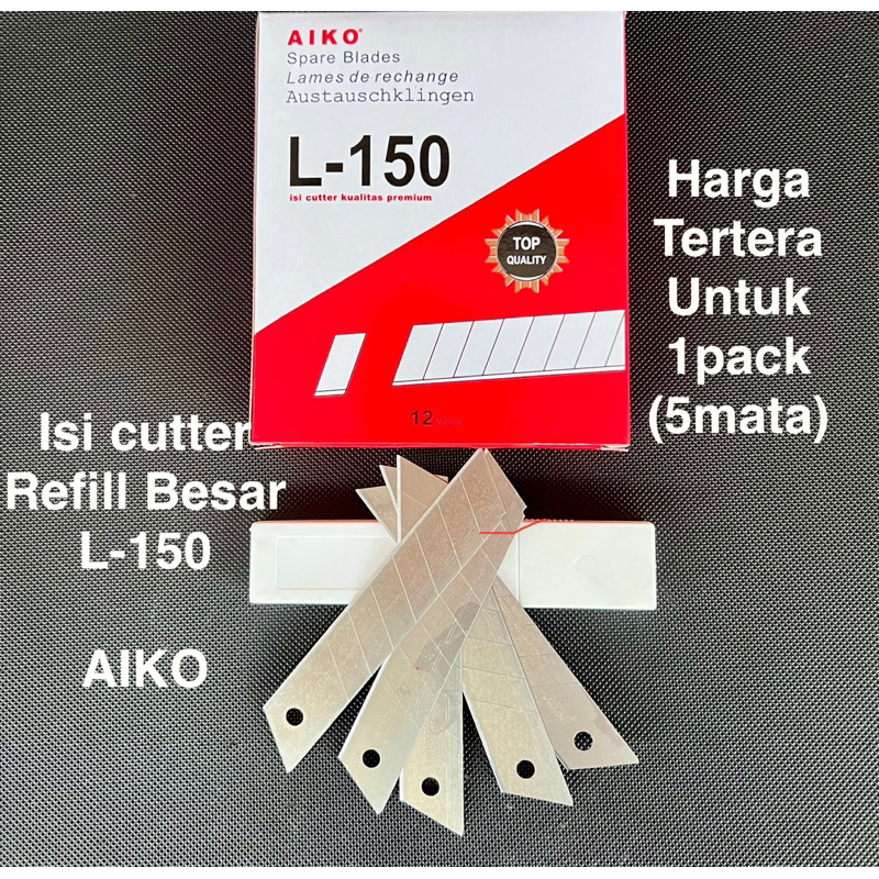 

isi cutter besar L-150 isi 5pisau Refill cutter besar AIKO
