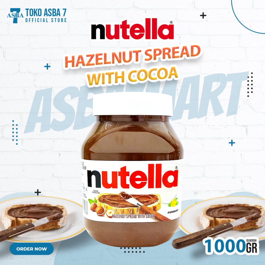 

NUTELLA HAZELNUT SPREAD WITH COCOA 1KG