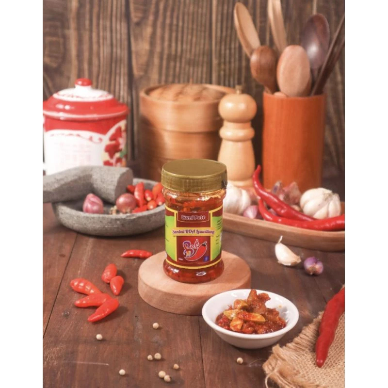 

Sambal Botol - Sambel Botol - Sambal BOA - Sambal Cumi Pete Enak 150gram BEST SELLER - Makan makin lahap