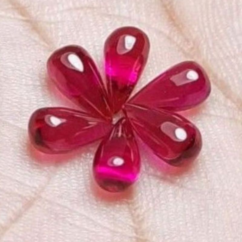 BATU MERAH DELIMA ASLI MODEL TETES AIR MATI