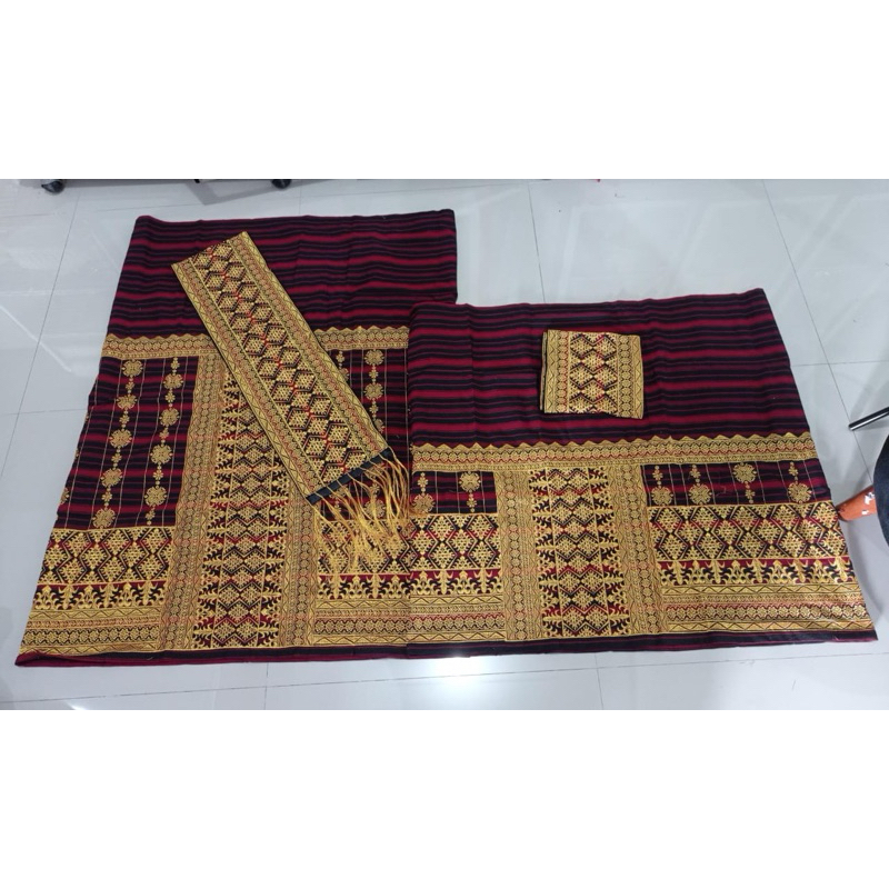 kain sarung bordir tapis songket tumpal lampung