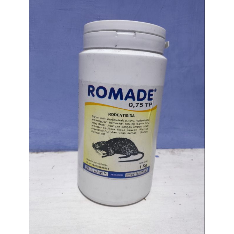 Romade 0.75 TP Rodentisida pembasmi tikus 1 KG