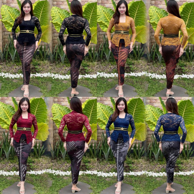 ONE SET KEBAYA BROKAT / Setelan kebaya brokat / Atasan tradisional kebaya wanita / kebaya wisuda / k