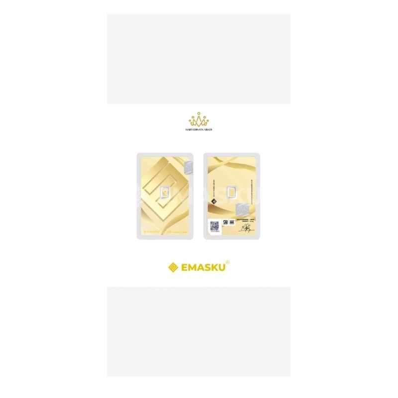 LOGAM MULIA EMASKU, LM HRTA, HARTADINATA GOLD EMAS 0.1 GRM