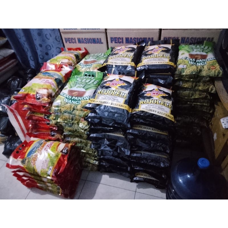 

(GROSIR) BERAS PULEN KEMASAN 5KG (5LITER) MERK RINJANI, DAUN SUJI, ROJOLELE,