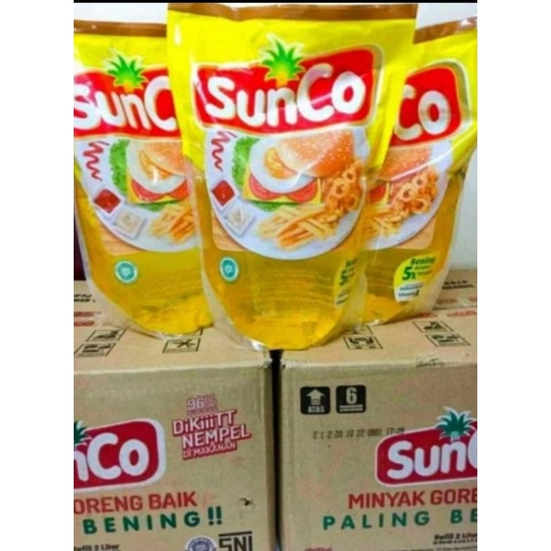 

Minyak goreng sunco 2 Liter X 6 pcs ( 1karton )