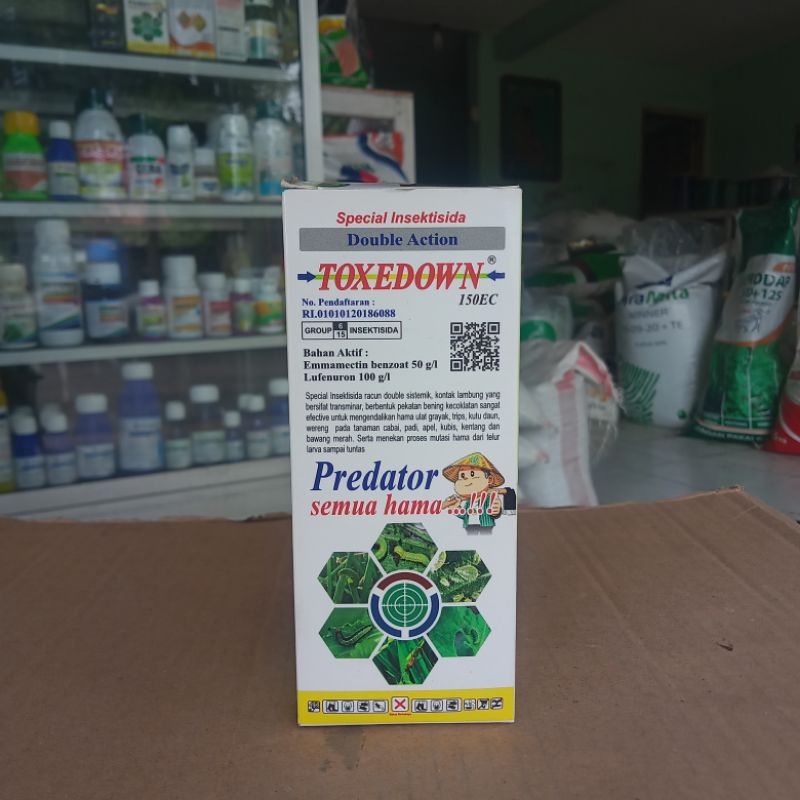Insektisida Toxedown 150EC 100ml (Emmamectin Benzoat 50g/l + Lufenuron 100g/l)