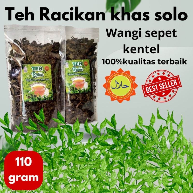 

Teh Ratoe 110 gr/teh racikan khas Solo /teh racik solo/teh racikan/teh wasgitel/teh wangi sepet kentel/teh solo/teh untuk jualan/es teh jumbo