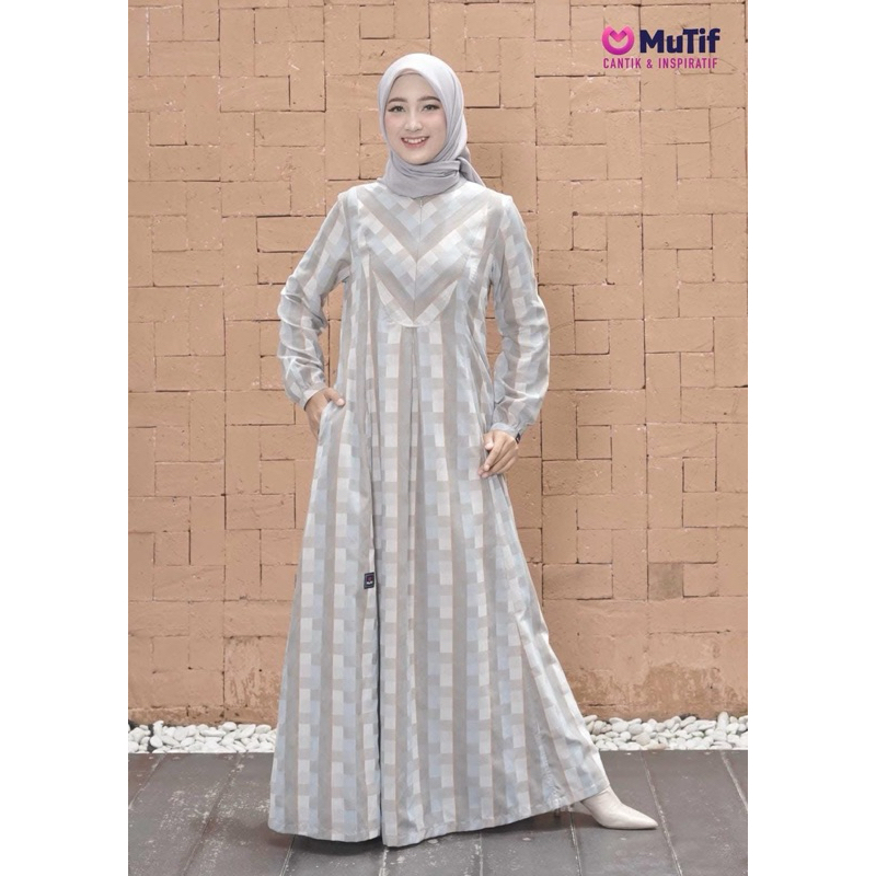MUTIF Gamis Karimia Multy Brown