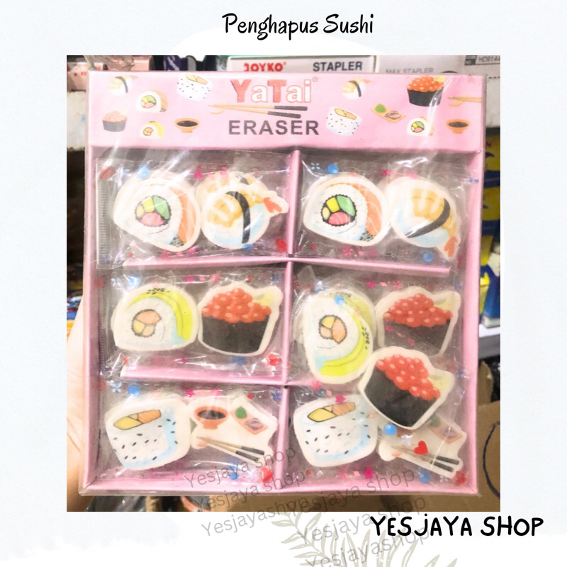 

{1 pc} Penghapus Sushi Yatai YT 1229 / Penghapus karet / Penghapus makanan / Penghapus grosir