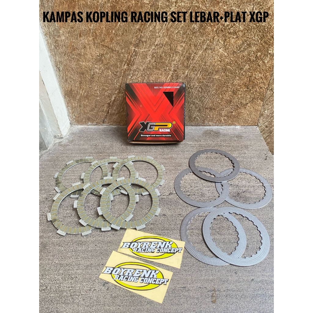 kampas kopling racing XGP Tiger kampas kopling lebar tiger XGP