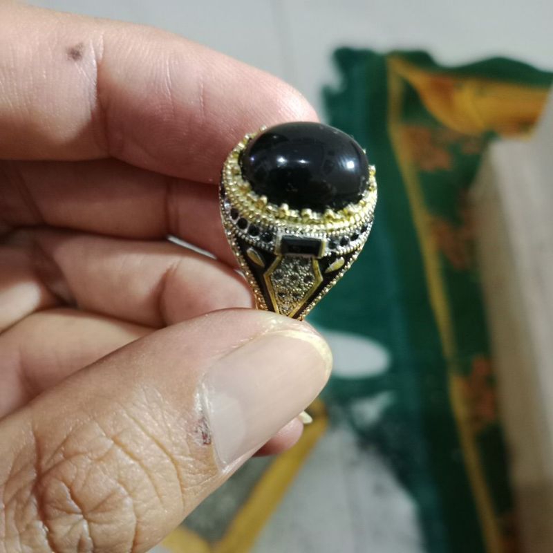 cincin sunah natural yaman habasyi mewah ring perak turki