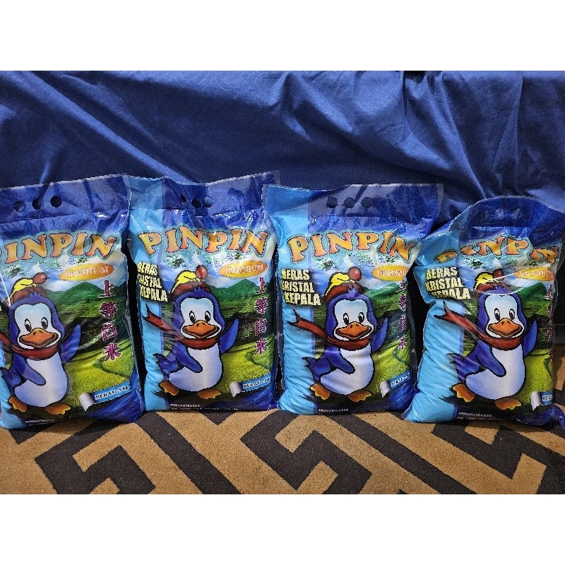 

Beras Murah pin pin kemasan 5KG beras kristan premium, isi 4 pack