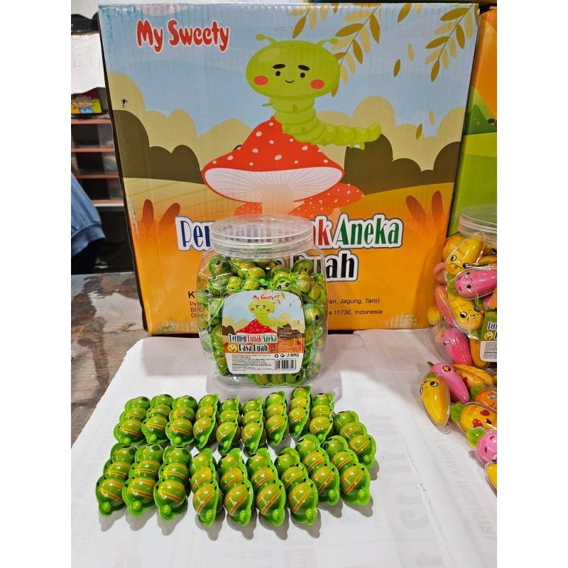 

Permen Lunak Karakter Ulat Lucu isi 50 pcs