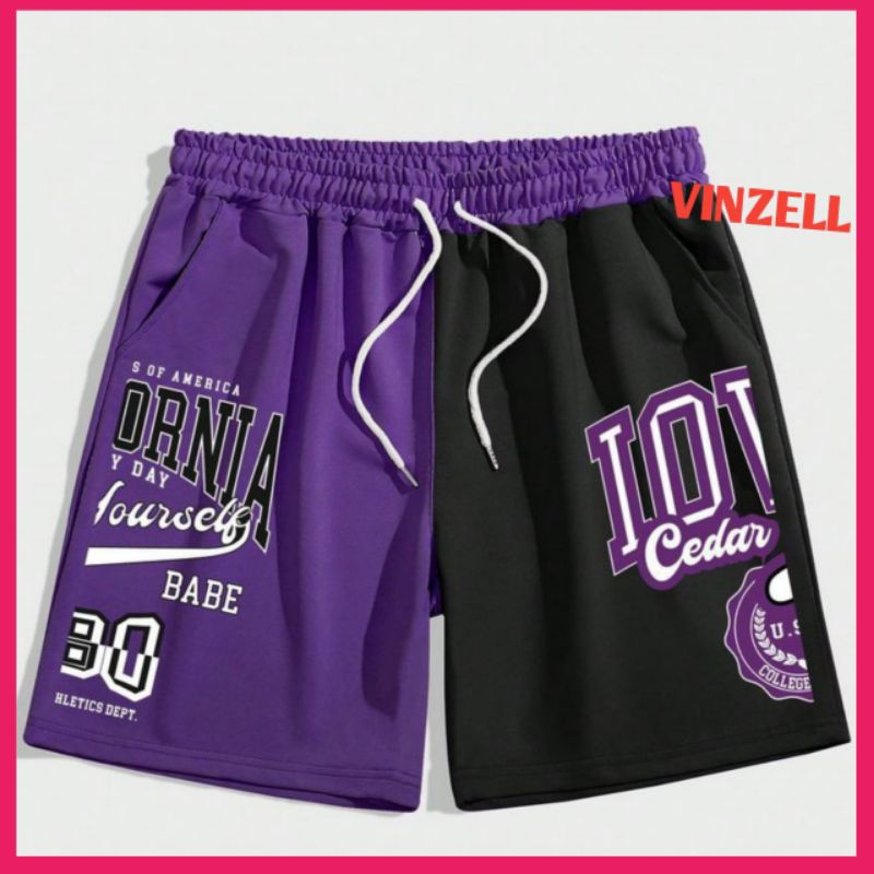 Celana Pendek Santai Pria Sporty MIX KOMBINASI 2 WARNA MOTIF BABE Bigsize allsize M L XL 2XL 3XL 4XL