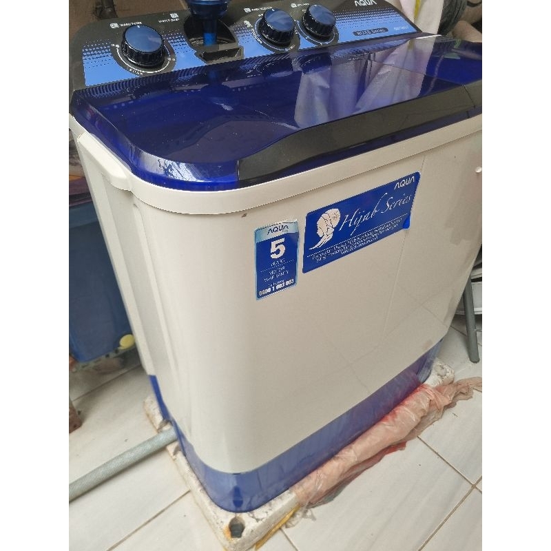 Mesin Cuci Aqua QW-780XT 2 Tabung 7kg Hijab Series Second
