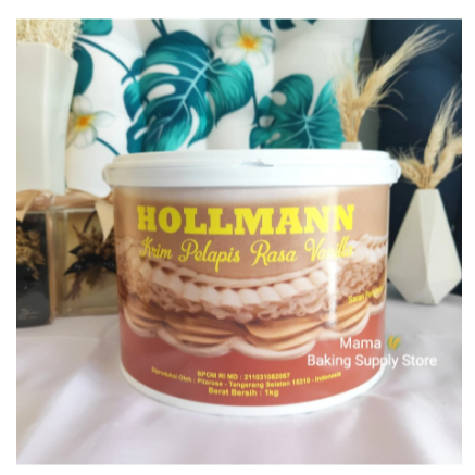 

HOLLMANN Buttercream Butter cream Ready To Use Siap Pakai 1 kg Ember VANILLA