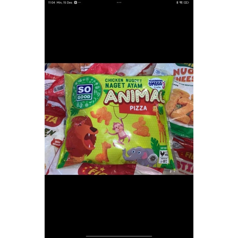 

SO GOOD NUGGET ANIMAL PIZZA 400G