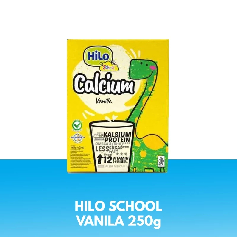 

HiLo School Vanilla 250g - Susu Tinggi Kalsium Lebih Rendah Lemak