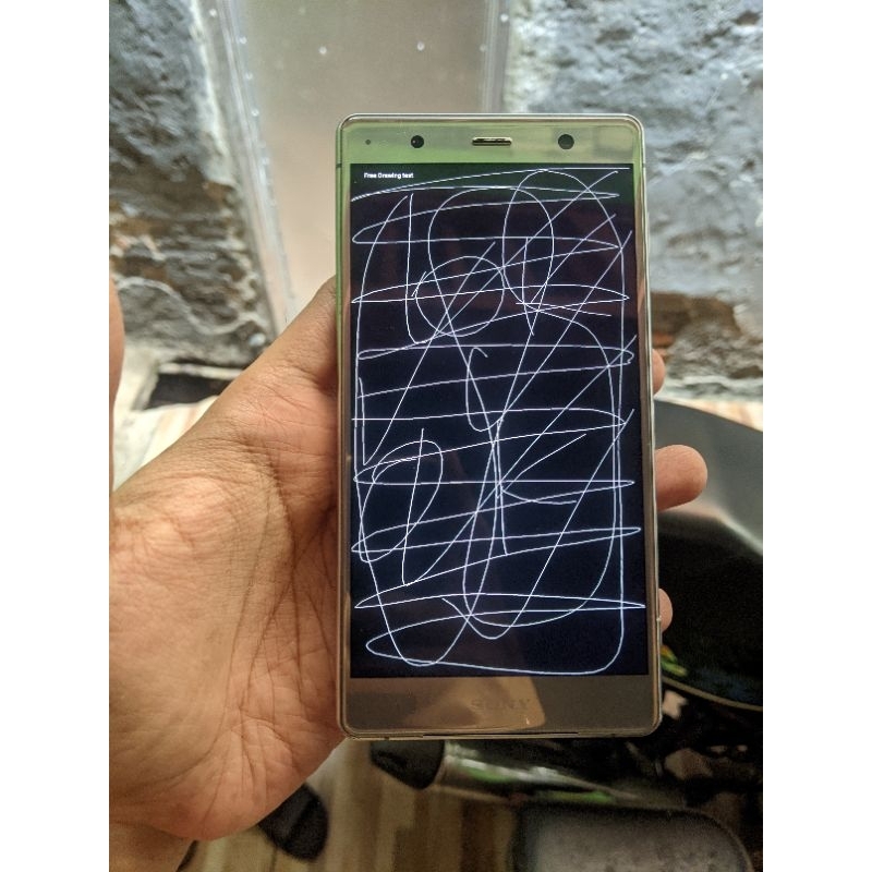 LCD XZ2 PREMIUM silver ORI COPOTAN