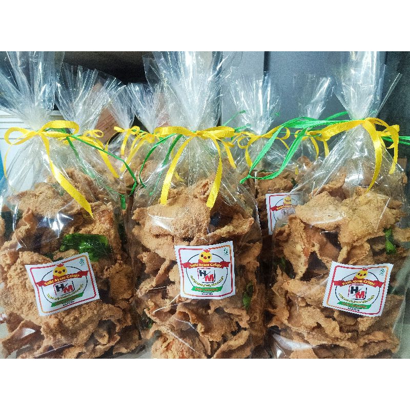 

Kulit Ayam Crispy Original PREMIUM Varian 100GR, 130GR, 250GR, 500GR, 1KG / Keripik Kulit Ayam