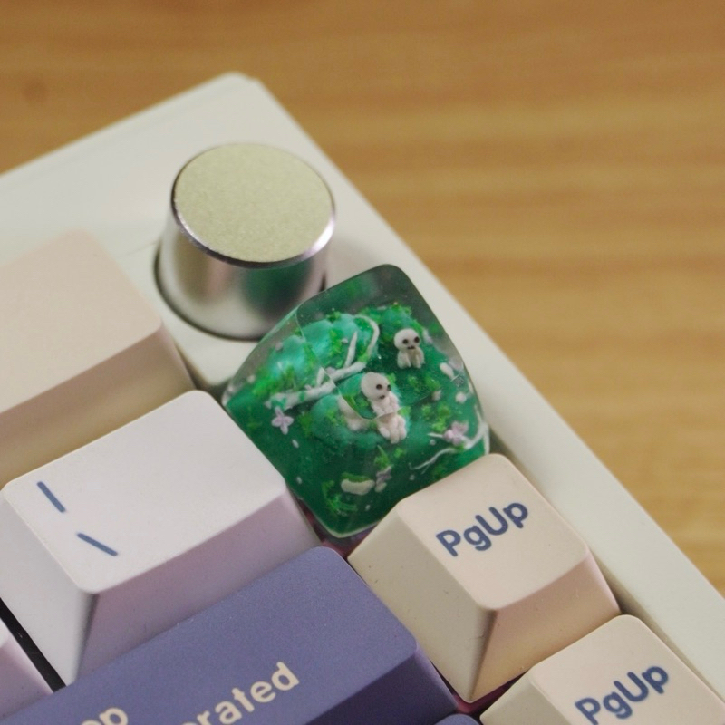 artisan keycap resin studio ghibli kodama princess mononoke