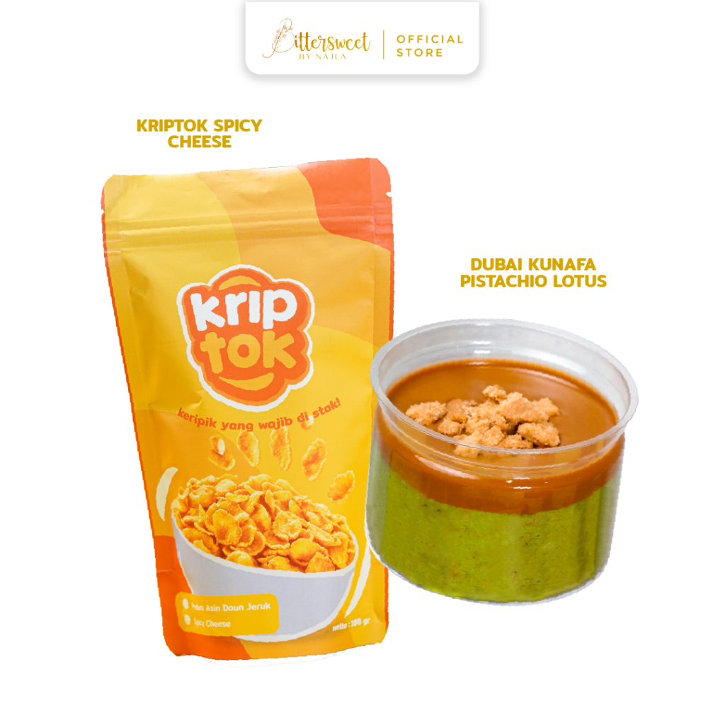 

Kriptok Spicy Cheese + Dubai Kunafa Lotus Pistachio