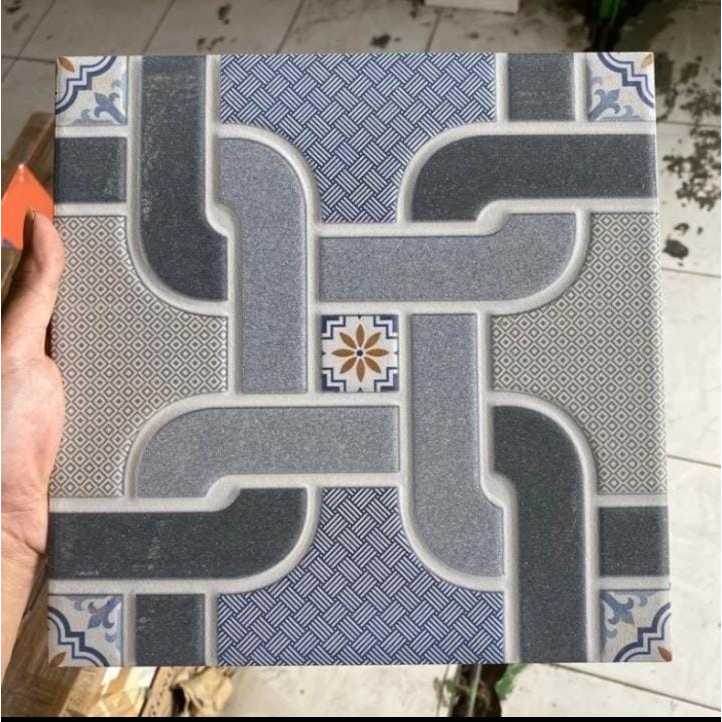 KERAMIK LANTAI KAMAR MANDI KASAR UKURAN 25X25 | XENIA ARION GREY 25X25