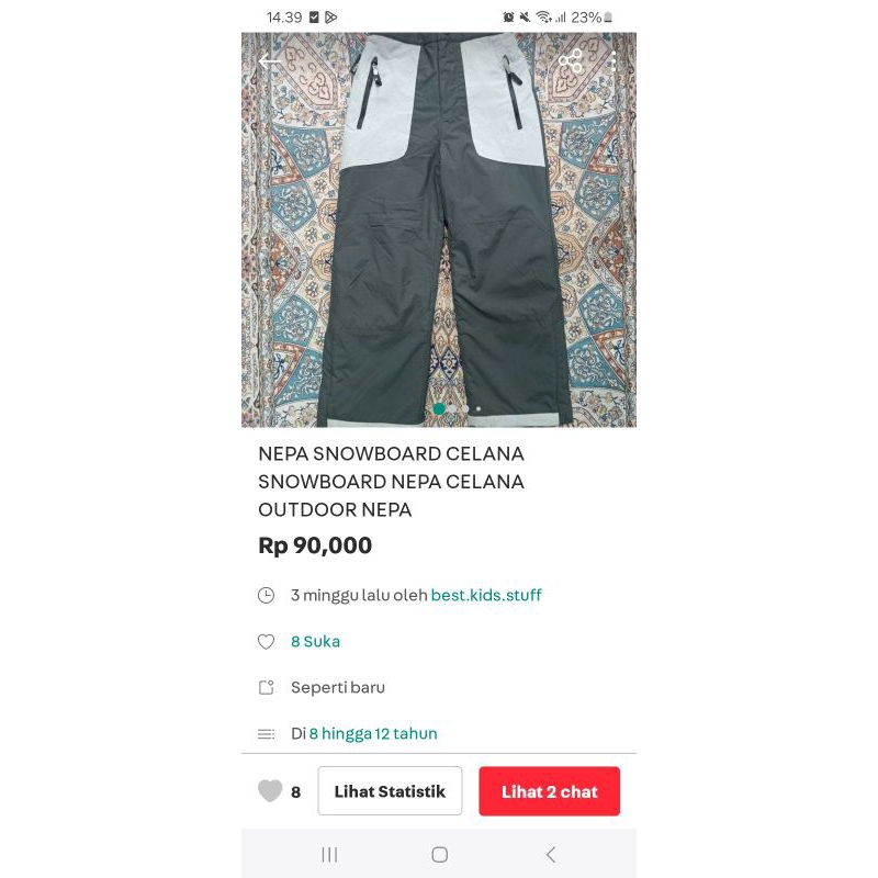 celana SNOWBOARD NEPA