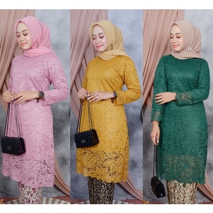 Big Sale Hanya Atasan Kebaya Brukat Tunik ern  Kebaya brokat Terlaris  Kebaya Tunik Brukat  kebaya b