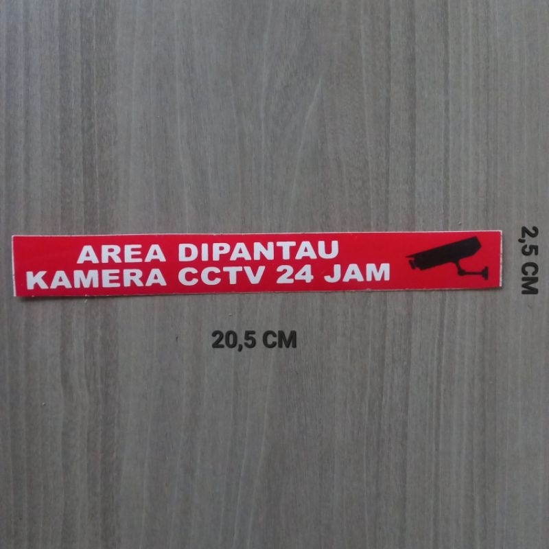 

STIKER AREA DIPANTAU KAMERA CCTV 24 JAM VINYL UKURAN KECIL