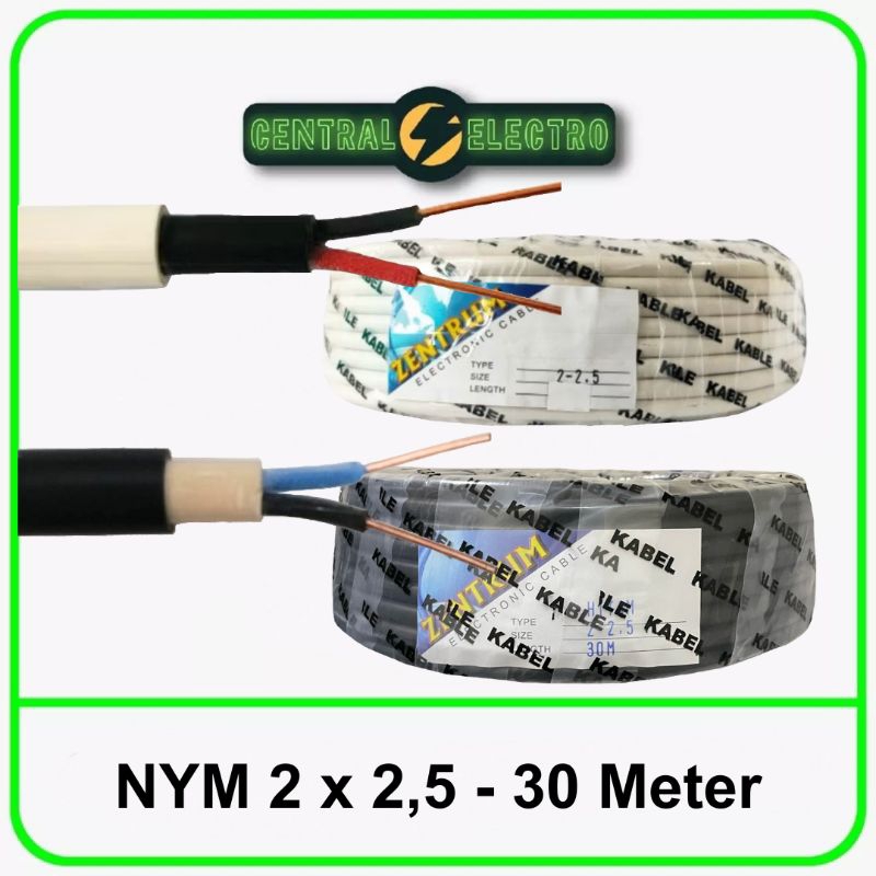 Kabel Listrik Kawat NYM 2 x 2.5 (30 Meter)