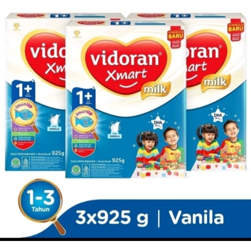 

Vidoran Xmart Milk Vanila 1+ Tahun 925g (3box)