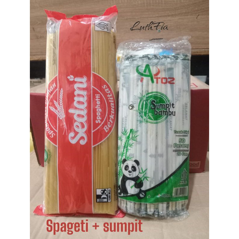 

Spageti sedani 1kg + Sumpit bambu