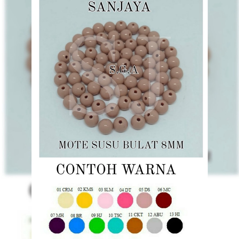 LARISMANIS Mote  Manik  Manik Glossy  Manik Bulat  Mote Ac Bulat 8mm
